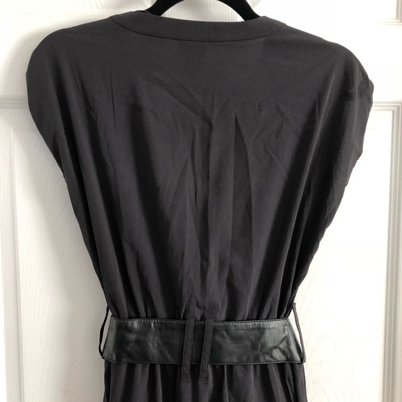 [ Sold ] H&M Wrap Dress with Vegan Leather Belt, Size 10 - Picture 5 of 8
